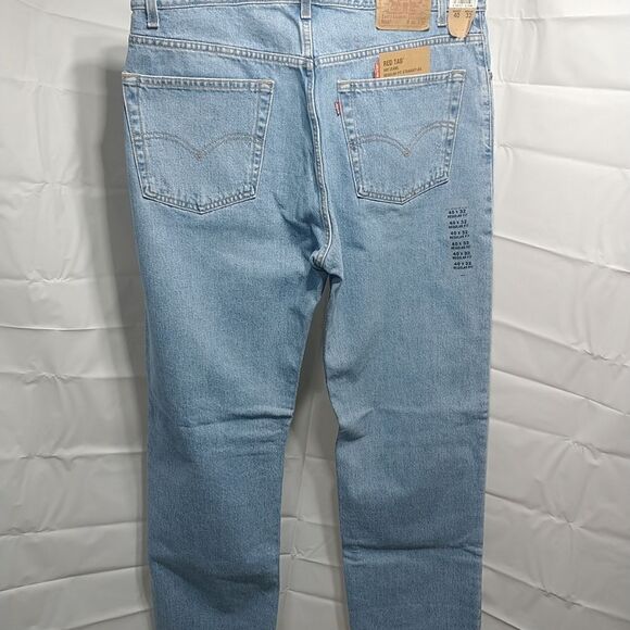 Levis 505 Regular Mens Denim Jeans 40X32 Blue Stonewash Levi. - Picture 1 of 6